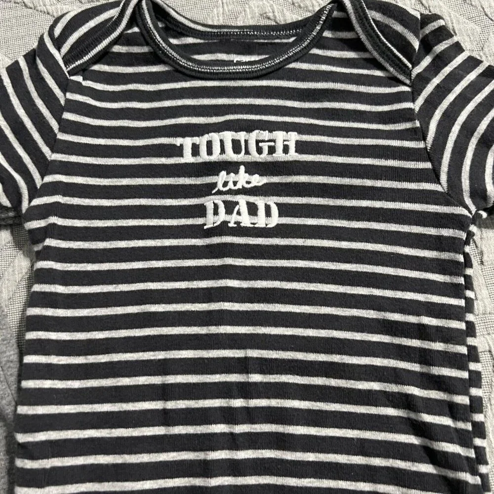 Carter's 24m Onesie Bodysuit Set Tough Like Dad & Dirt Magnet Construction